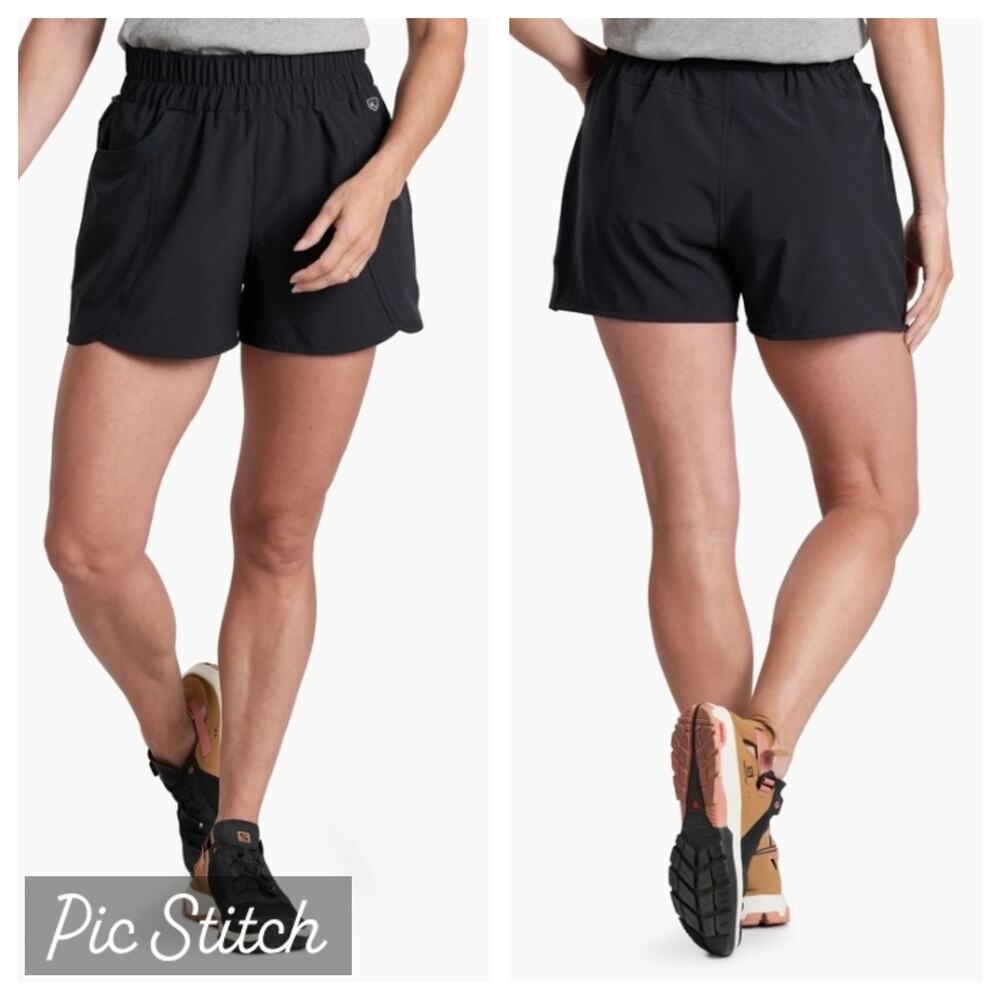 Kuhl Vantage Trainer Shorts Sz Large Solid Black